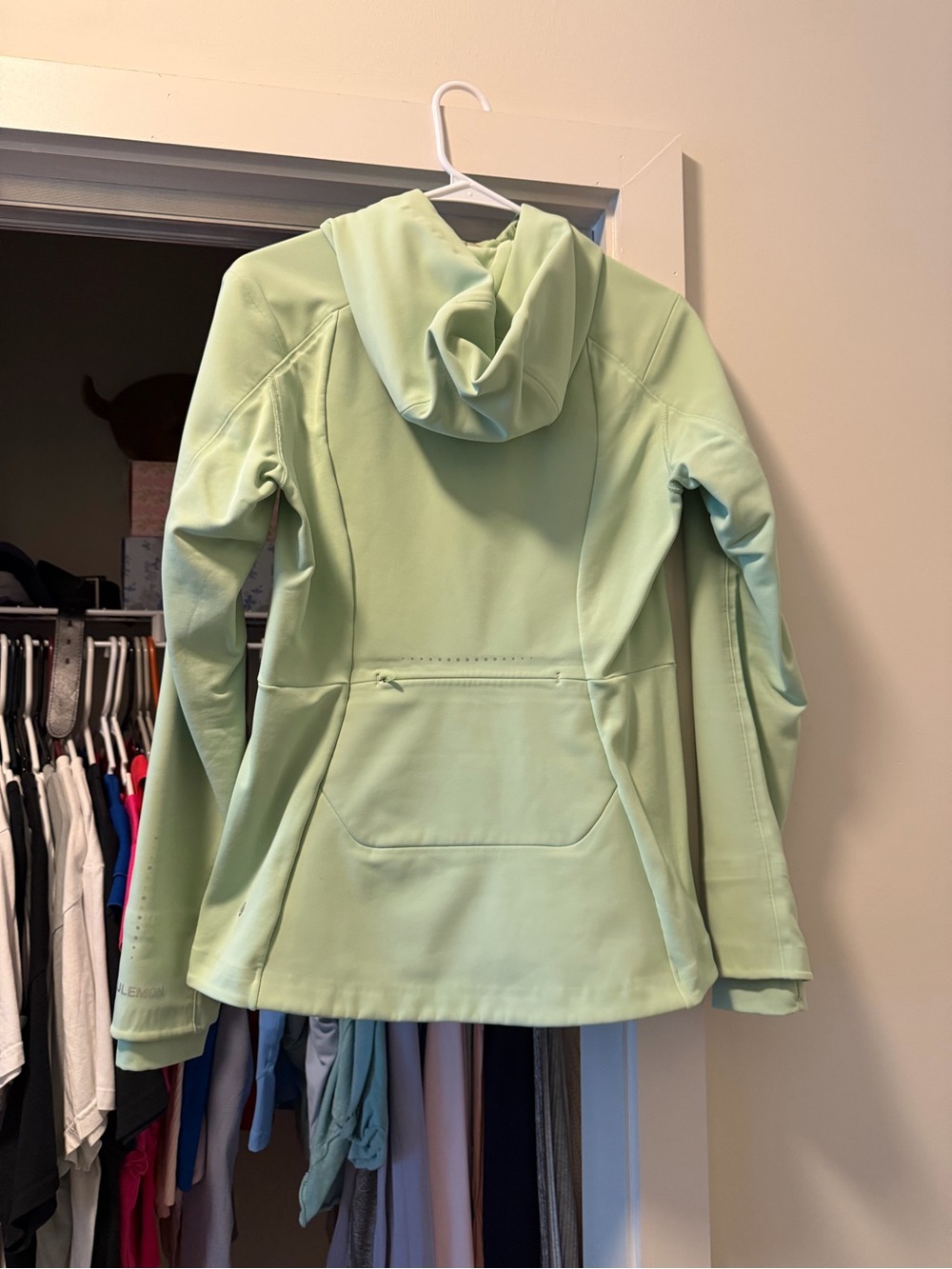 lululemon athletica Light Sage Hooded Rain Jacket